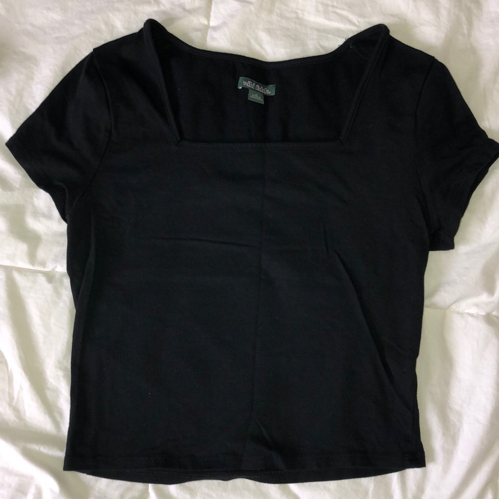 Black crop top